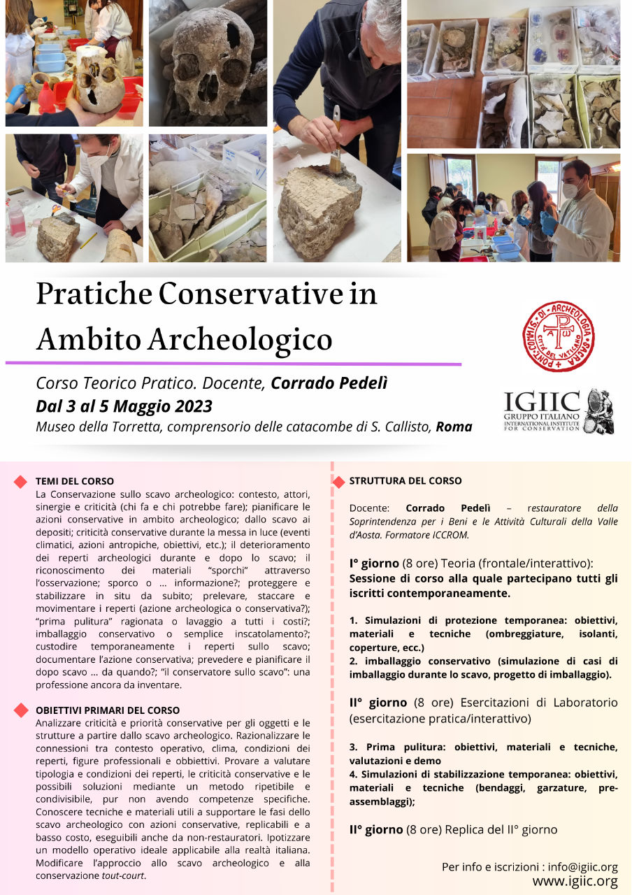 Pratiche conservative in ambito archeologico